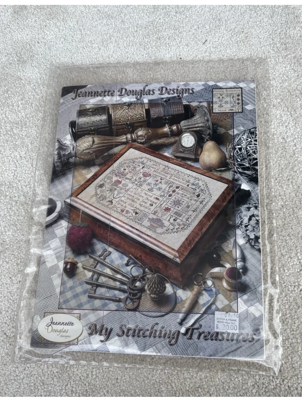 Jeannette Douglas Designs My Stitching Treasures Cross Stick Sampler, No Floss